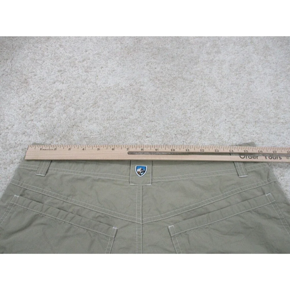 Kuhl Shorts Mens 32 Brown Tan Cotton Blend Stretch Hiking Outdoor Camp Chino